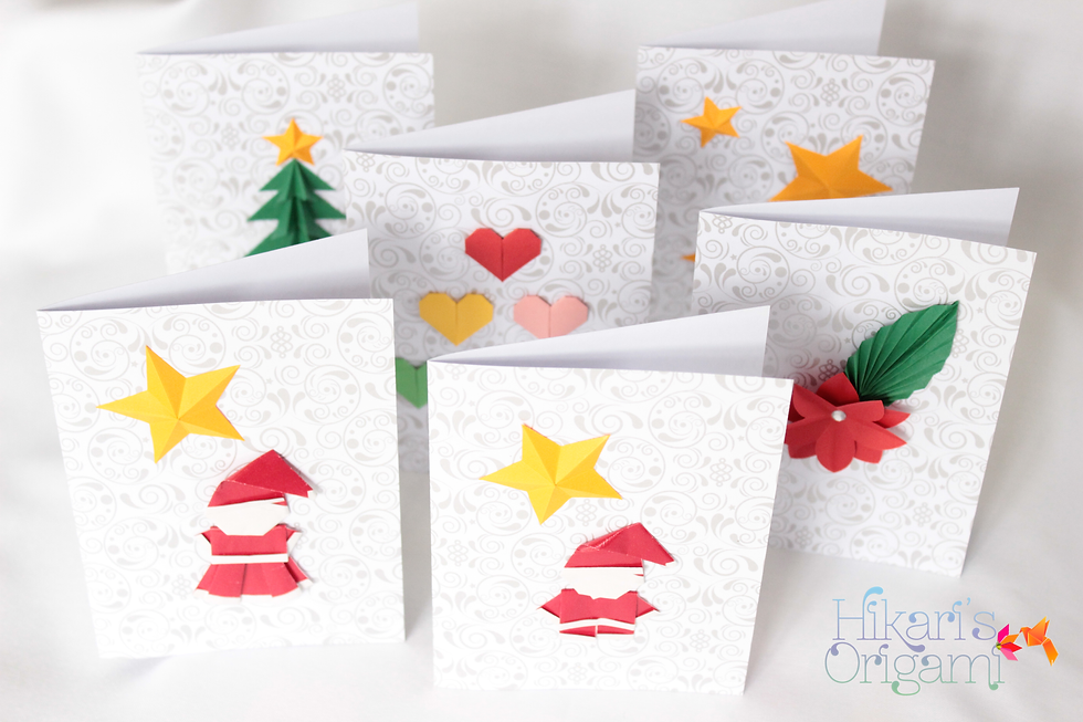Thumbnail: Cartões Natalinos com origami