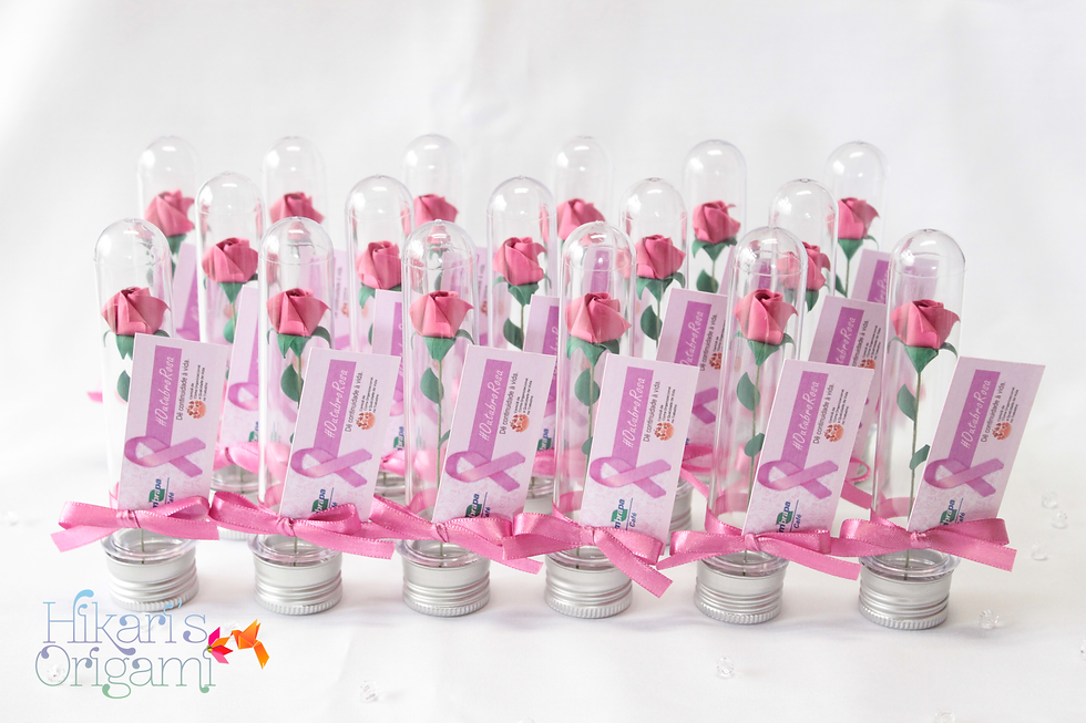 Thumbnail: Mini Rosas I no tubete - Brinde empresarial