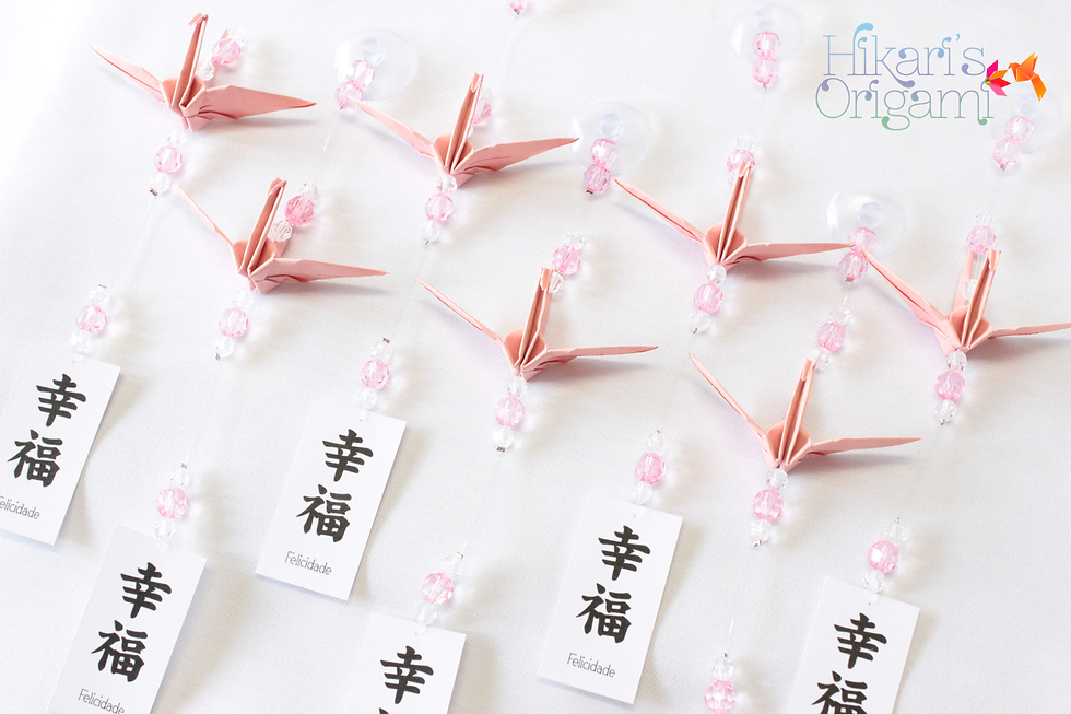 Thumbnail: Mini móbile de tsuru Delicate - Bodas de Papel