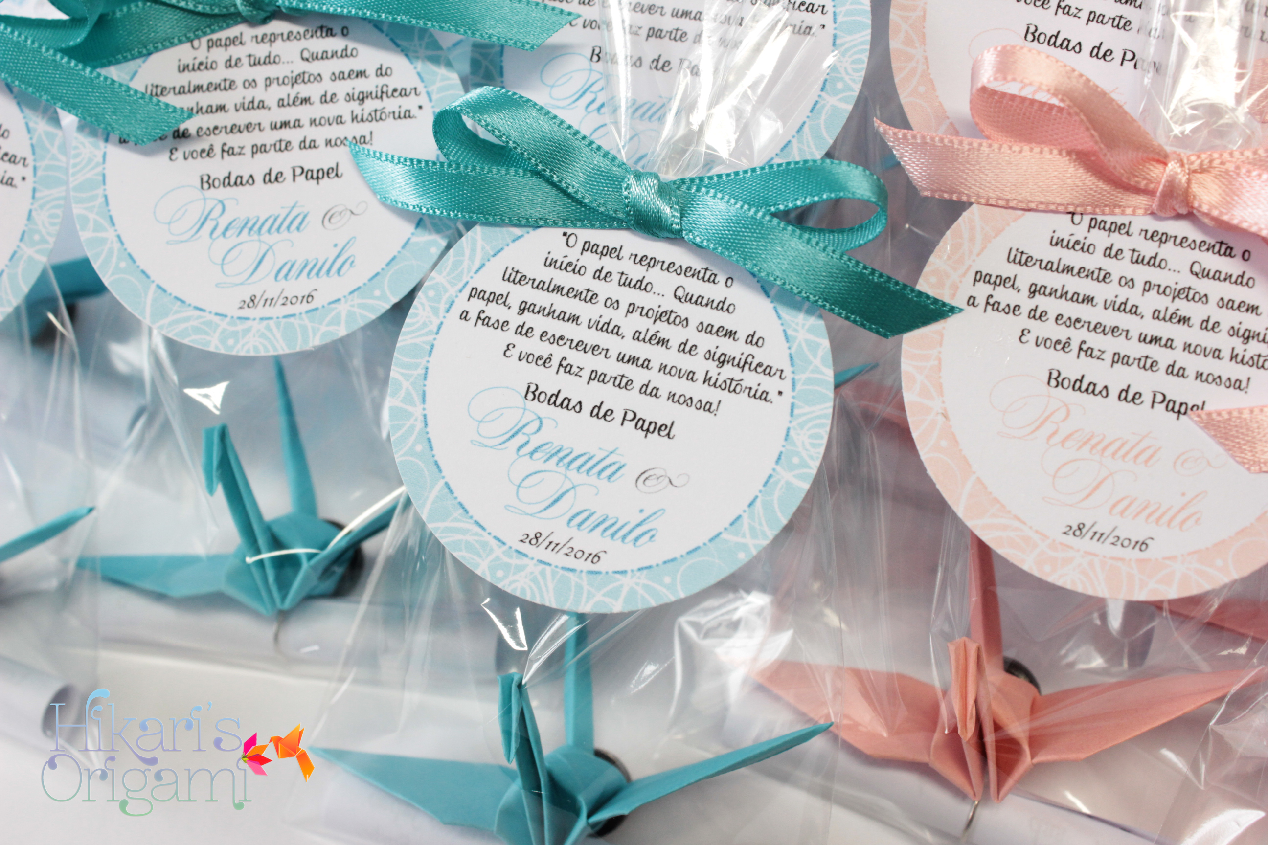 Ímã de tsuru Classic - Bodas de Papel