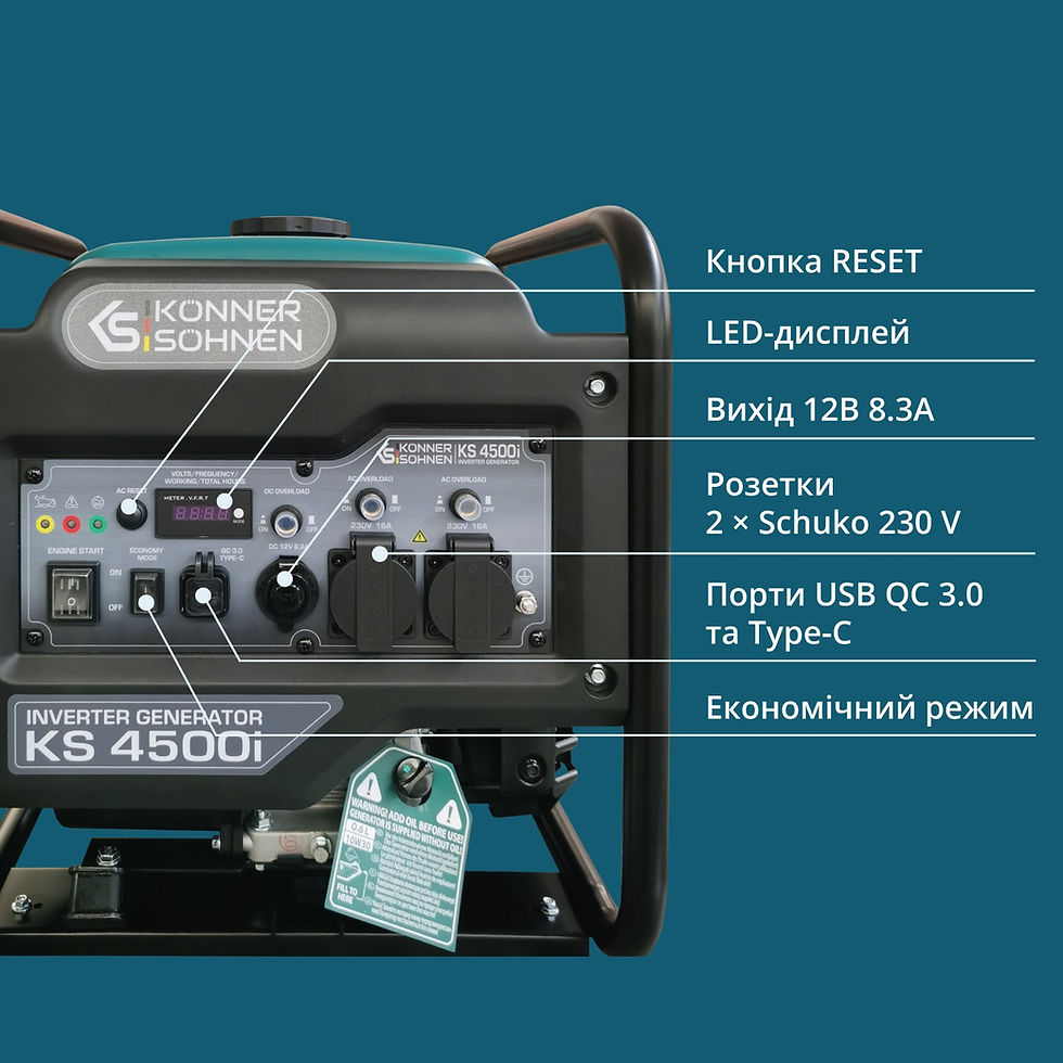 Прев'ю: Інверторний генератор Könner &amp; Söhnen KS 4500i