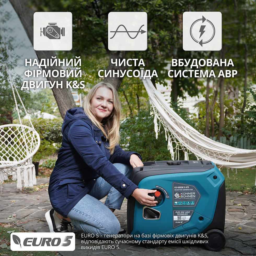 Прев'ю: Інверторний генератор KS 4000iE S ATS