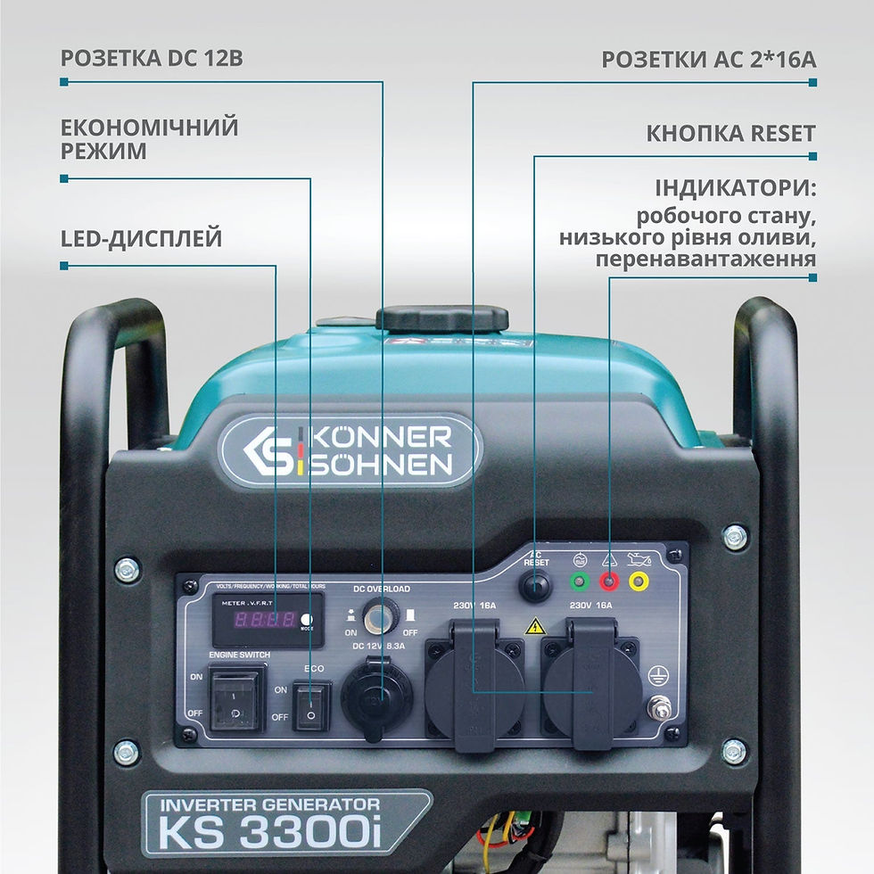 Прев'ю: Інверторний генератор KS 3300i