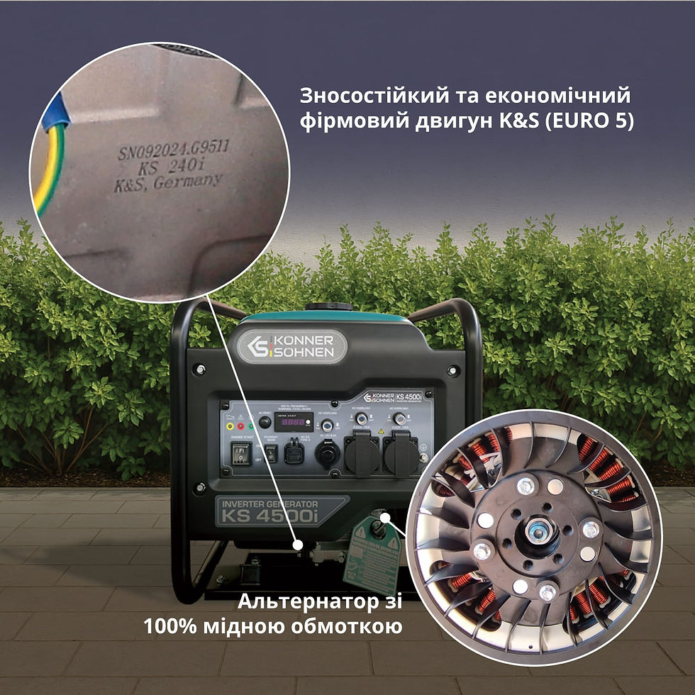 Прев'ю: Інверторний генератор Könner &amp; Söhnen KS 4500i