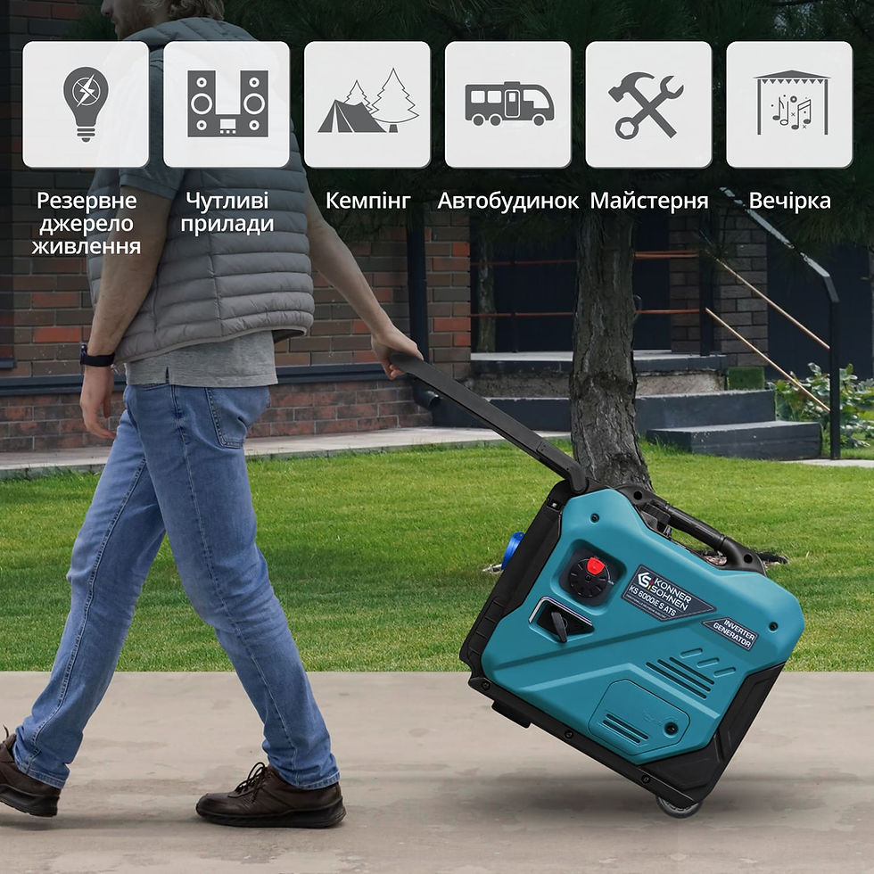 Прев'ю: Інверторний генератор KS 6000iE S ATS