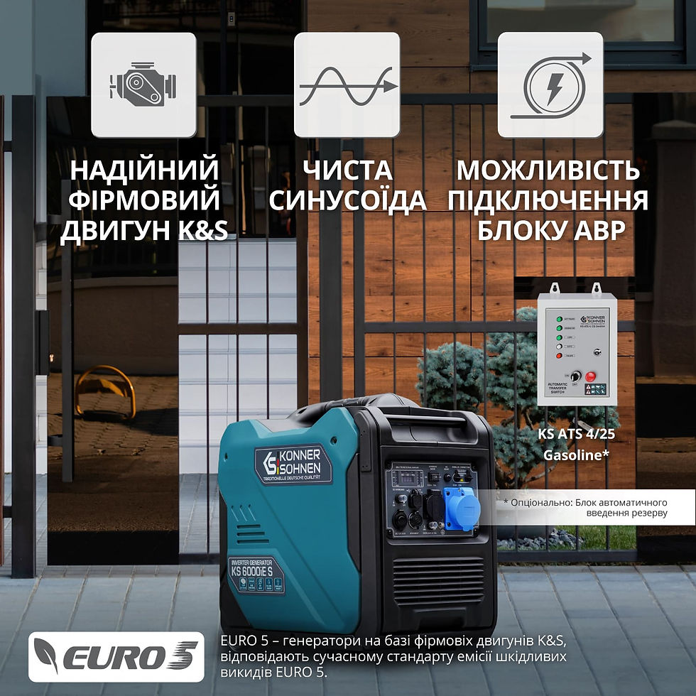 Прев'ю: Інверторний генератор KS 6000iE S