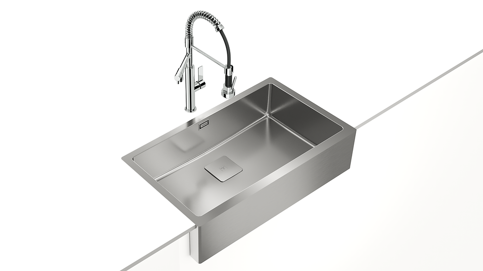 Miniatura: Tarja Empotre Teka American PRO 80 M-XP 1B 73 cm Una Tina Acero Inox