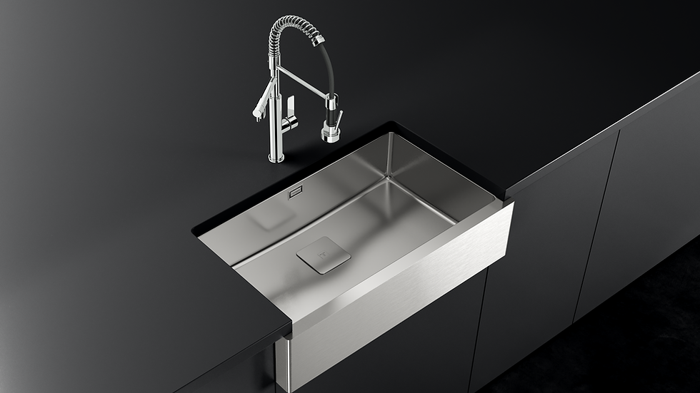 Miniatura: Tarja Empotre Teka American PRO 80 M-XP 1B 73 cm Una Tina Acero Inox