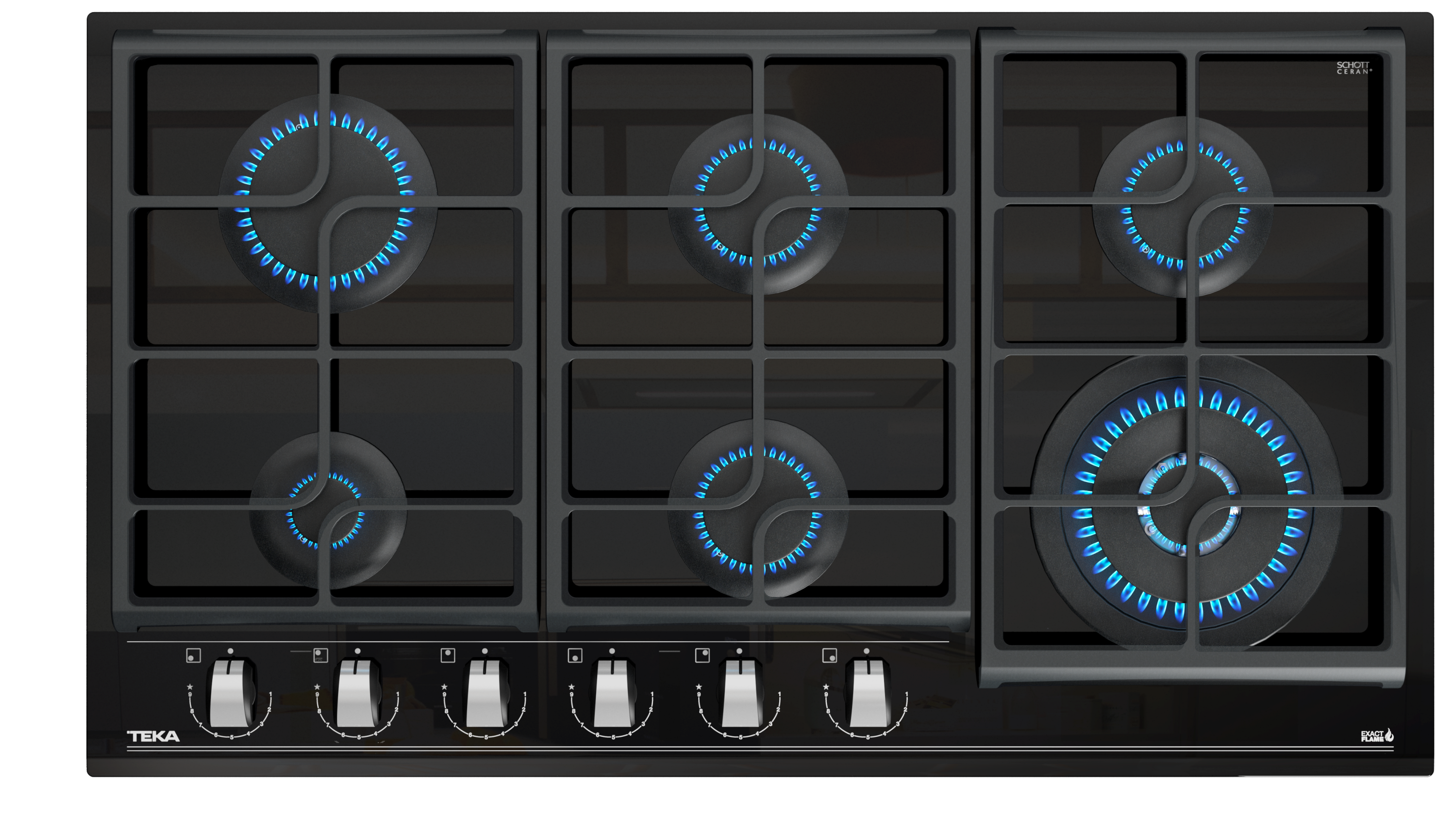 Parrilla Gas Vitrocerámica Empotre Teka GZC 96310 XBB 90 cm (36")