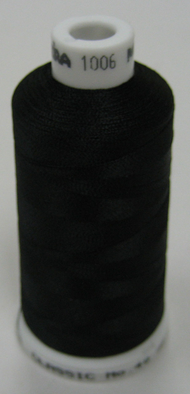 Madeira Rayon Classic 40 #1006 - Diamond Black