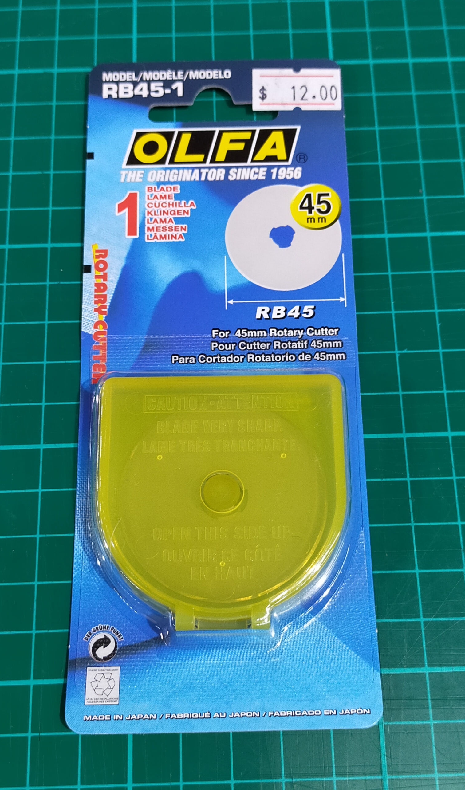 RB45-1  Olfa  45mm  Blade   1 Blade