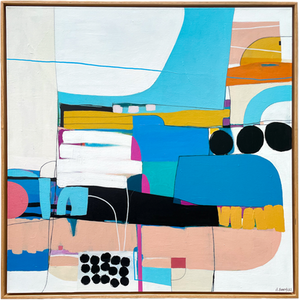 Alyson Borycki mixed media acrylic abstract painting artwork