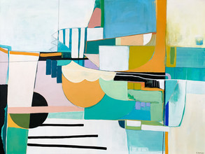 Alyson Borycki mixed media acrylic abstract painting