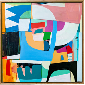 Alyson Borycki mixed media acrylic abstract painting artwork