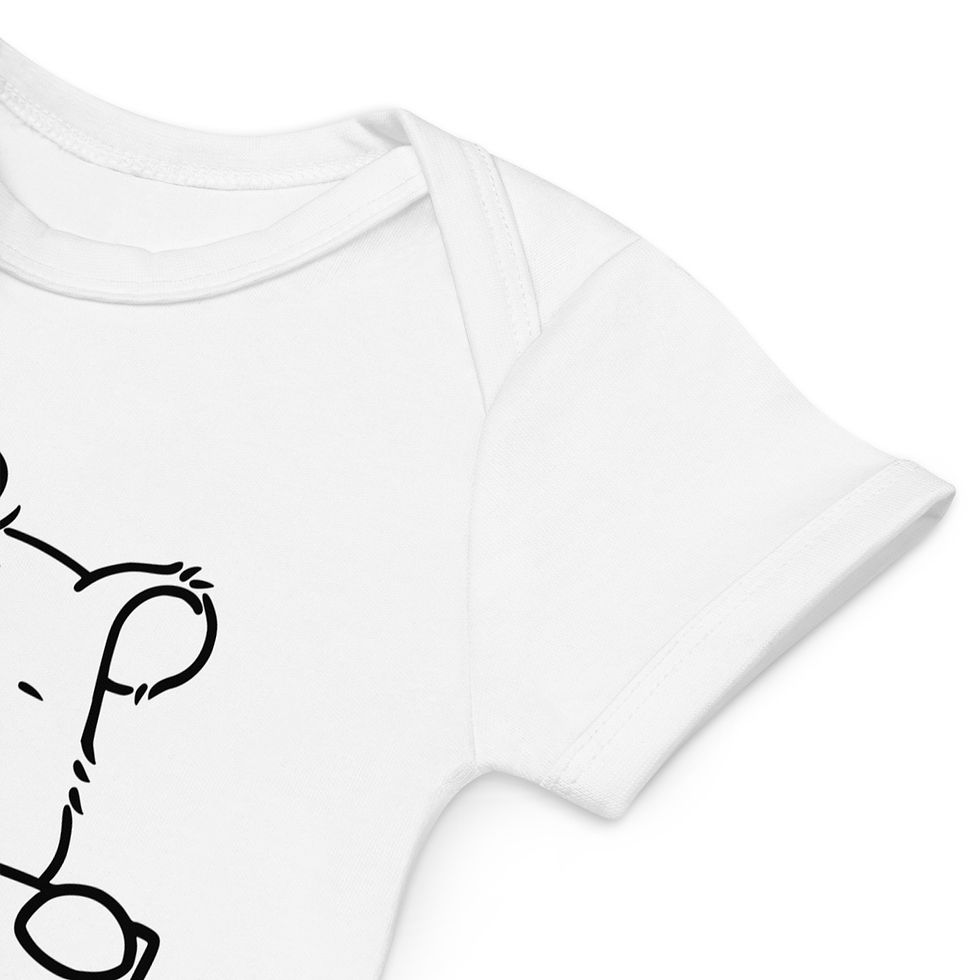Thumbnail: White Body Digitaldruck, Vorderansicht Ausschnitt und Ärmel