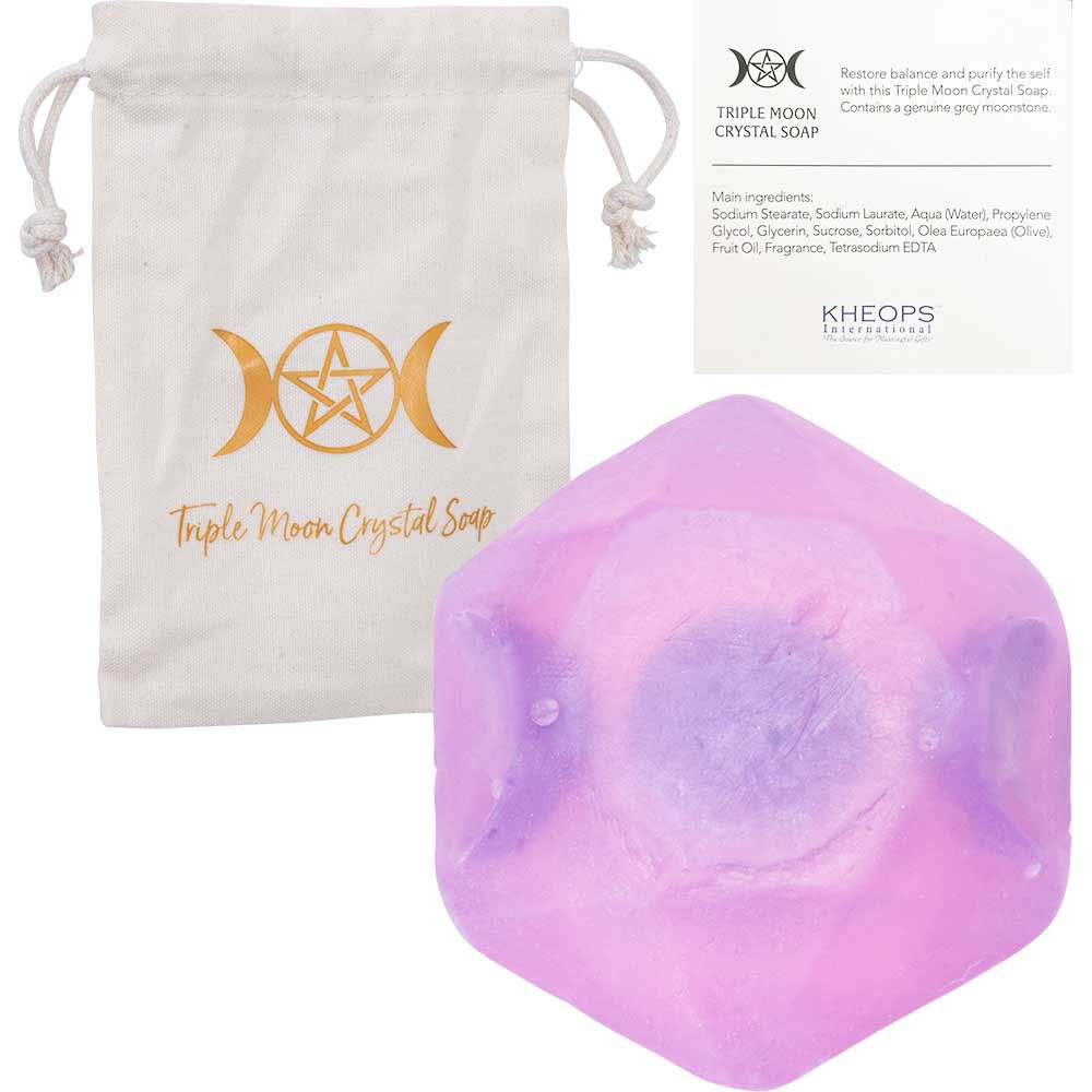 Triple Moon Crystal Soap