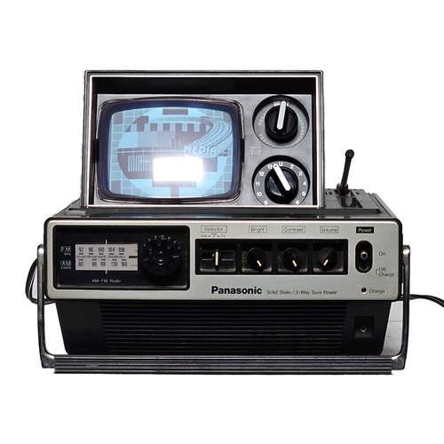 Panasonic TY-173P Pop Up Portable TV | mediapollution