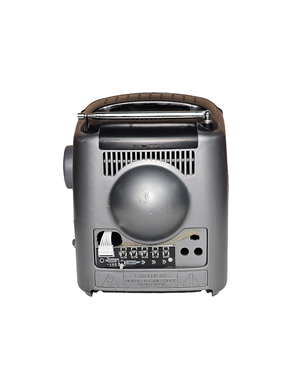 Thumbnail: GPX TVP2 Color TV Retro Vintage Television Black Silver Portable HD LCD Retrofit HDMI Rental