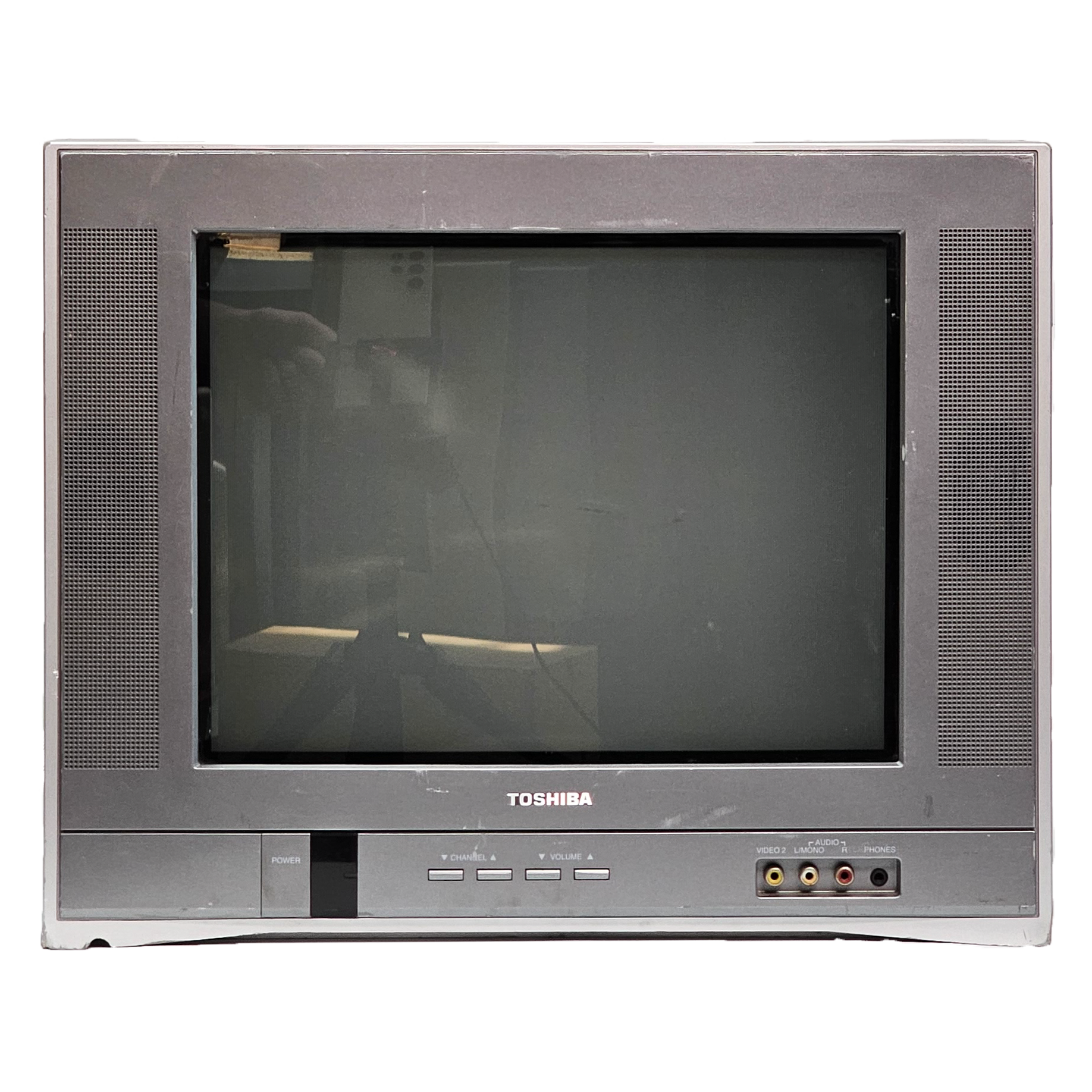 Toshiba 14AF45 Silver Color Retro TV Vintage Television New York Tristate Area Rental 1990's 2000's