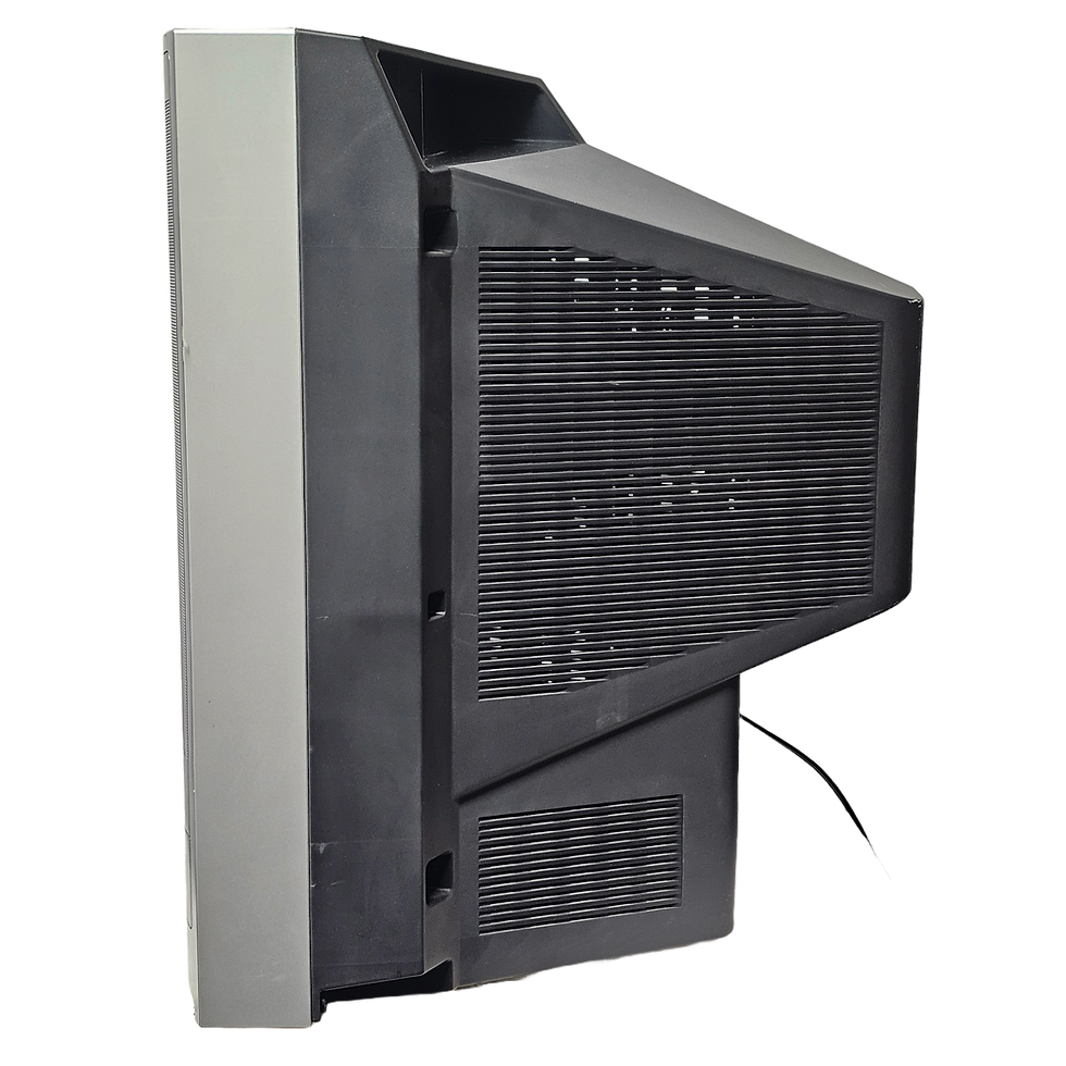 Thumbnail: Toshiba MW24FP3 Large Silver Color Retro TV Vintage Television 1990's 2000's VHS VCR DVD