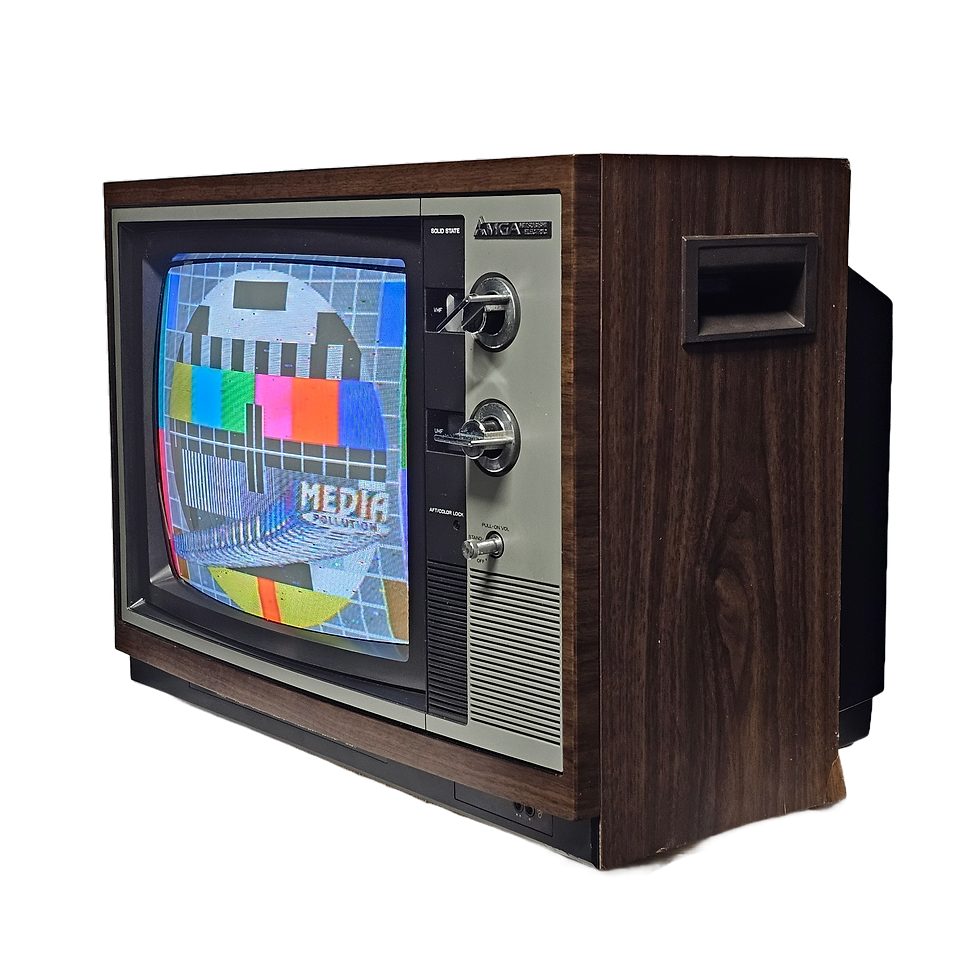 MGA Wood Silver Color Retro Vintage TV Television 1970's 1980's