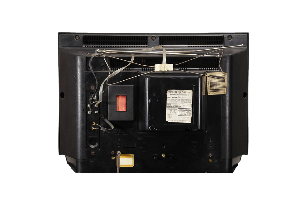Thumbnail: GE 19PC3702WB Silver Black Color Retro TV Vintage Television 1980's 1990's NYC Tristate Area Prop Rental