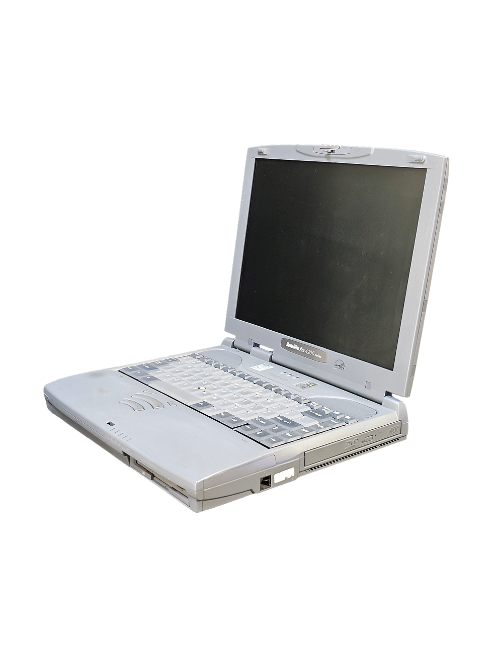 Thumbnail: Toshiba 4200 Series Laptop Computer Grey Retro Vintage Prop Rental