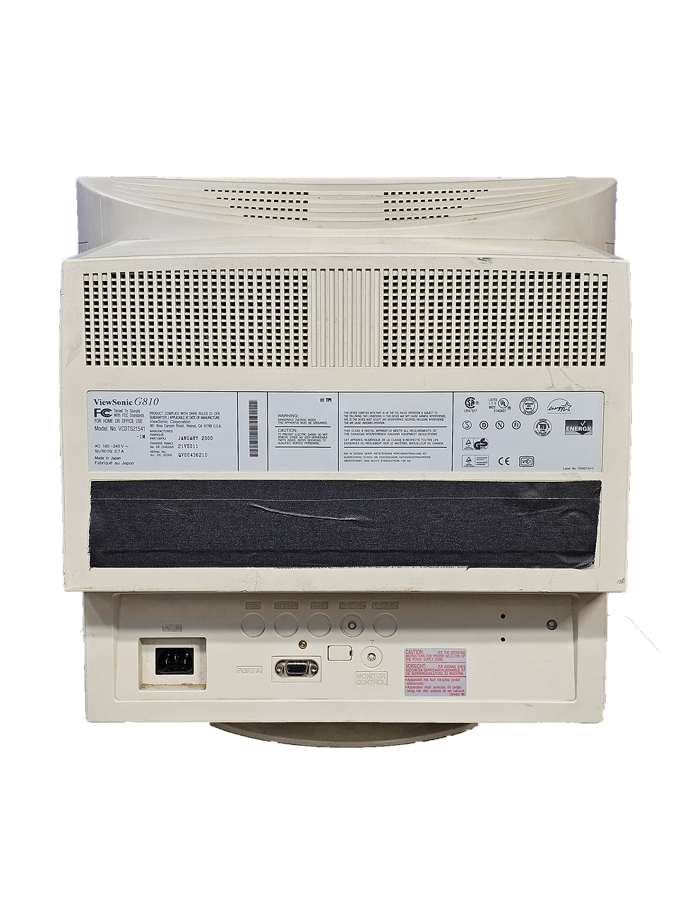 Thumbnail: ViewSonic G810 Computer Monitor Color Vintage Retro Rental