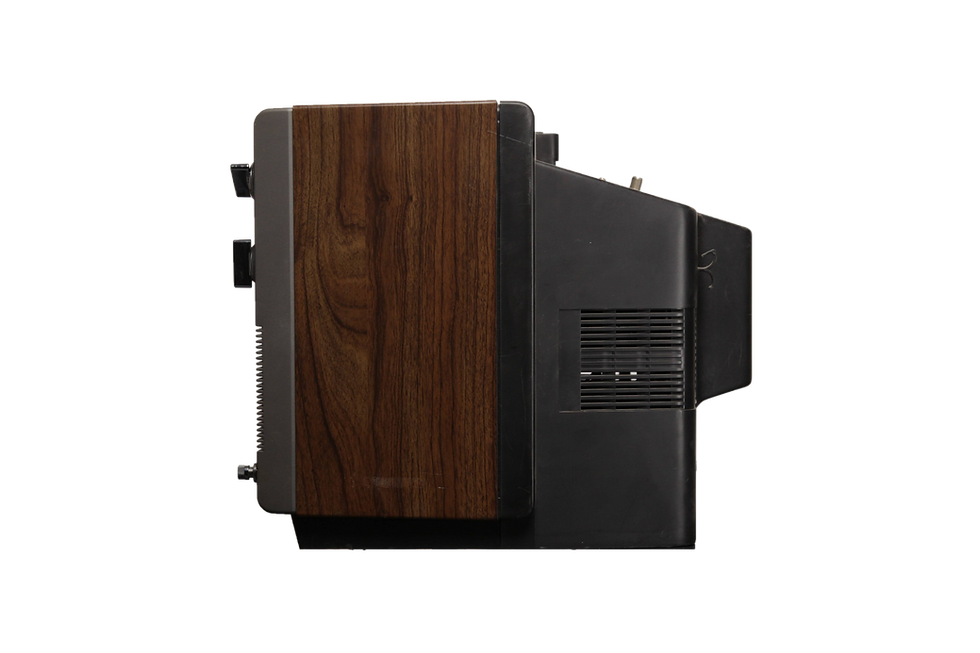 Thumbnail: GE 13PF6504 Wood Silver Color Retro TV Vintage Television 1980's 1990's NYC Tristate Area Prop Rental