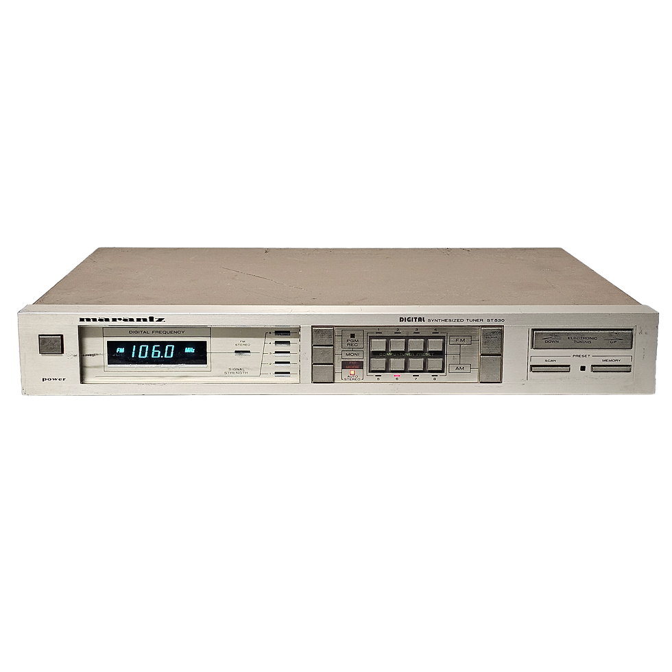 Marantz ST530 Digital Synthesized Tuner Gold Retro Vintage 1980's 1990's Prop Rental Audio