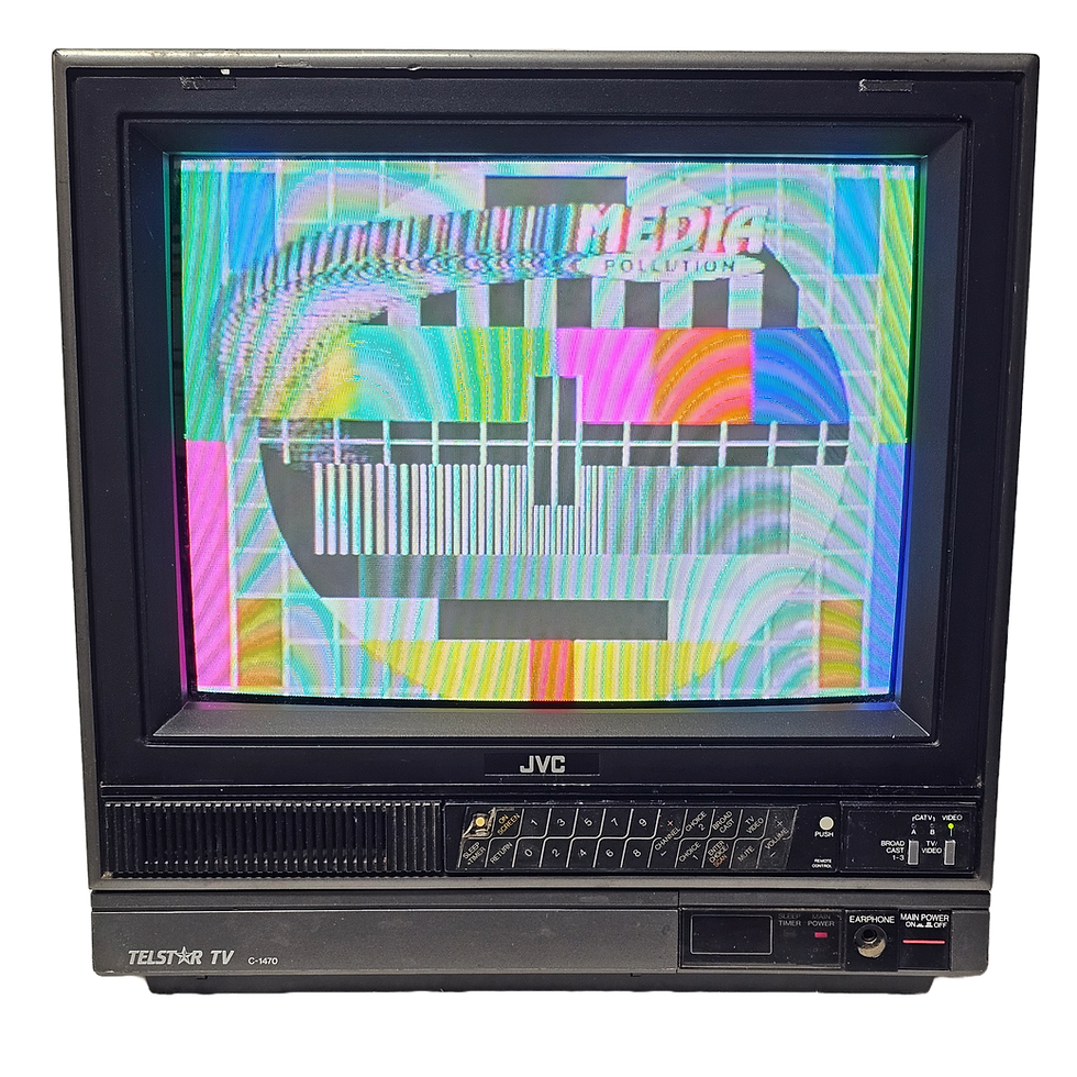 JVC Grey Black Color Vintage TV Retro Television 1980's 1990's