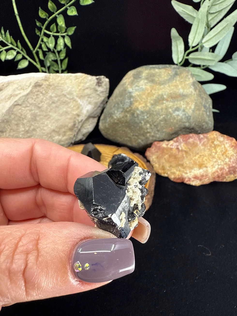 Thumbnail: Rare Natural Namibian Black Tourmaline - 4