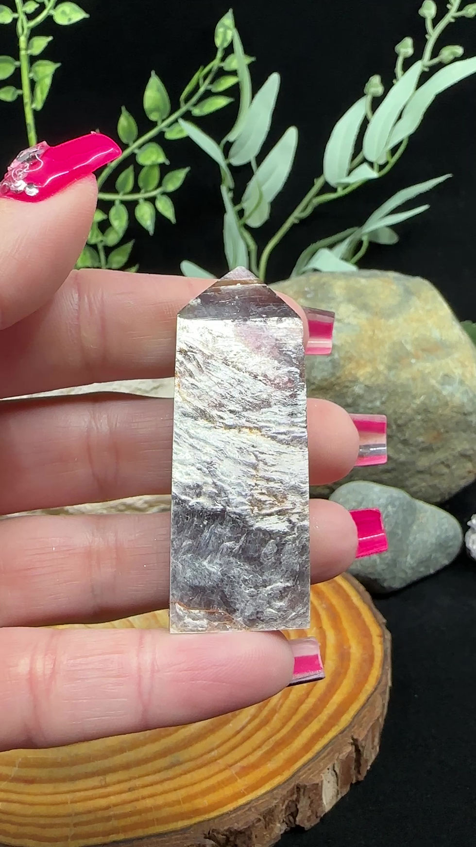 Thumbnail: Purple Mica (Lepidolite) Tower Point - High Grade - 4