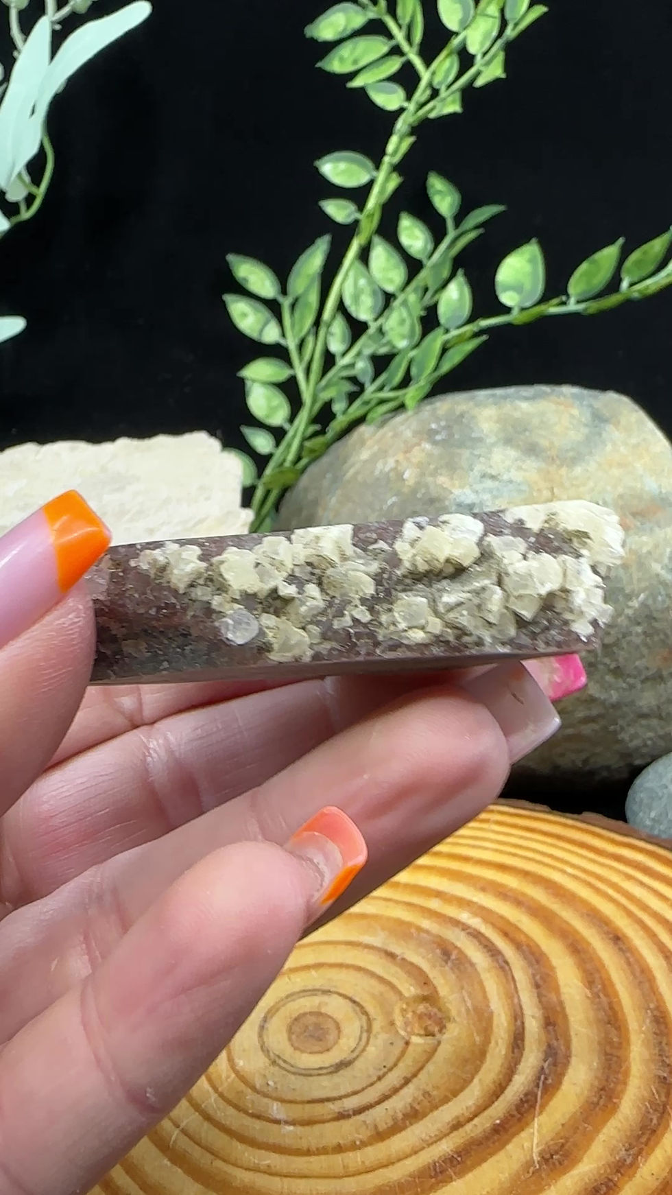 Thumbnail: Amethyst Stalactite Eye with Calcite - 11