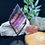 Thumbnail: Fluorite Polished Rhombus with Black Metal Stand