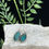Thumbnail: Malachite in Chrysocolla Sterling Silver Earrings - 2