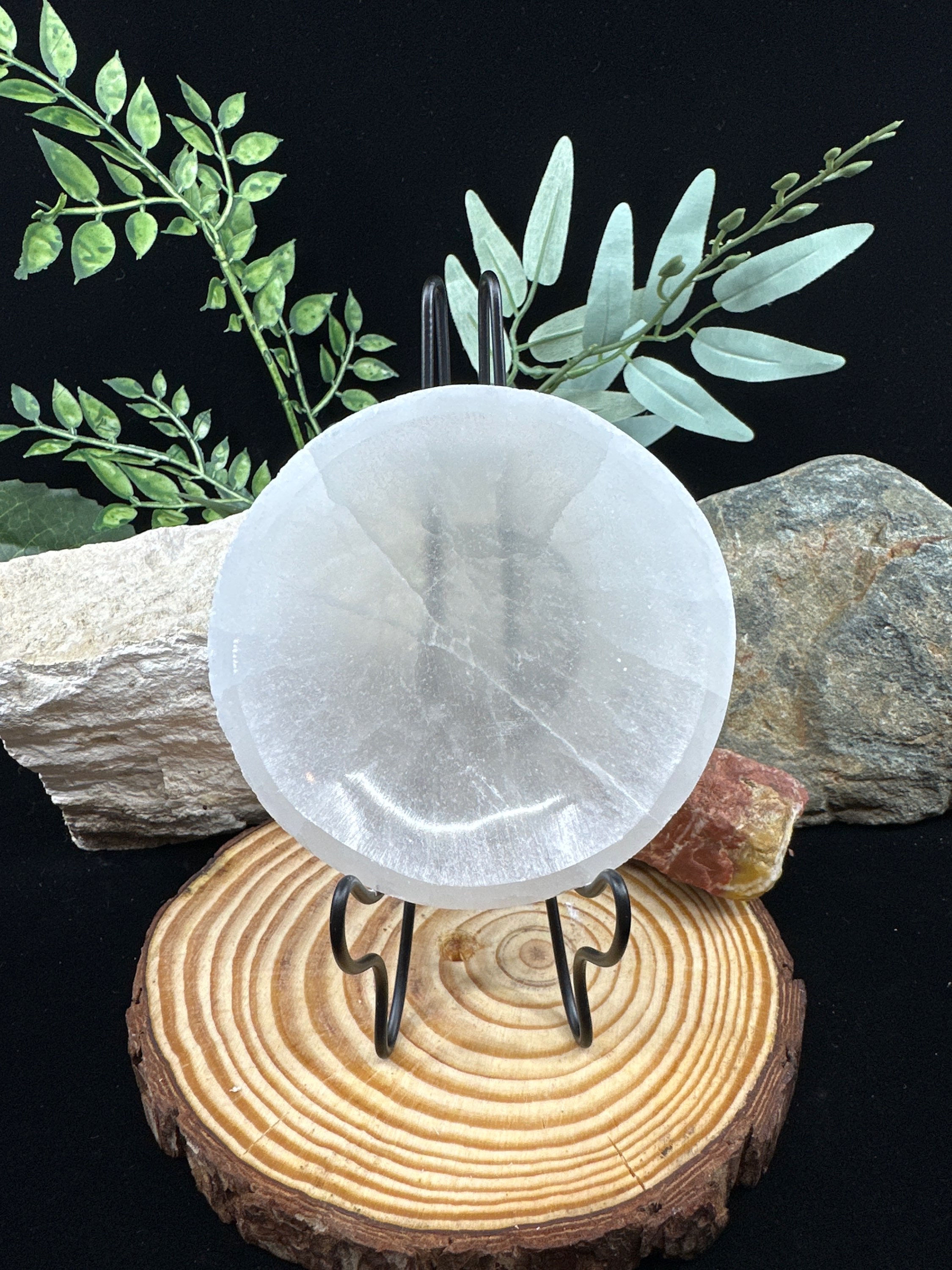 Selenite/Satin Spar Bowl - Small