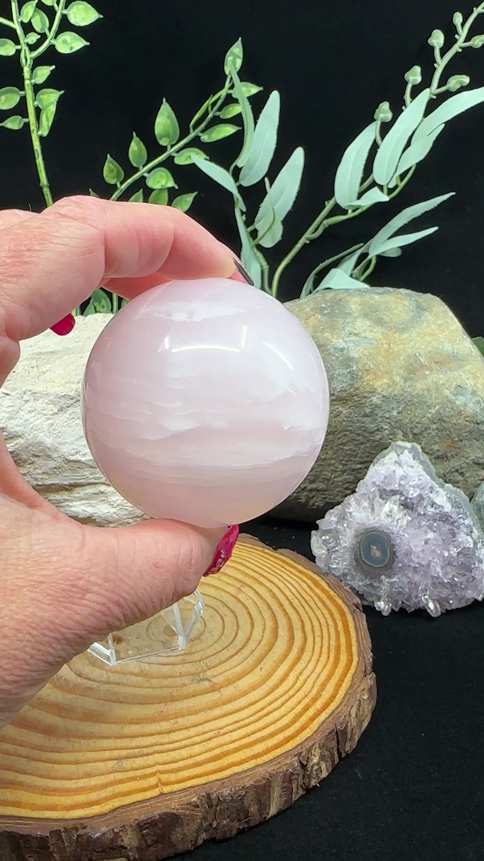 Thumbnail: Mangano Calcite Sphere - 3