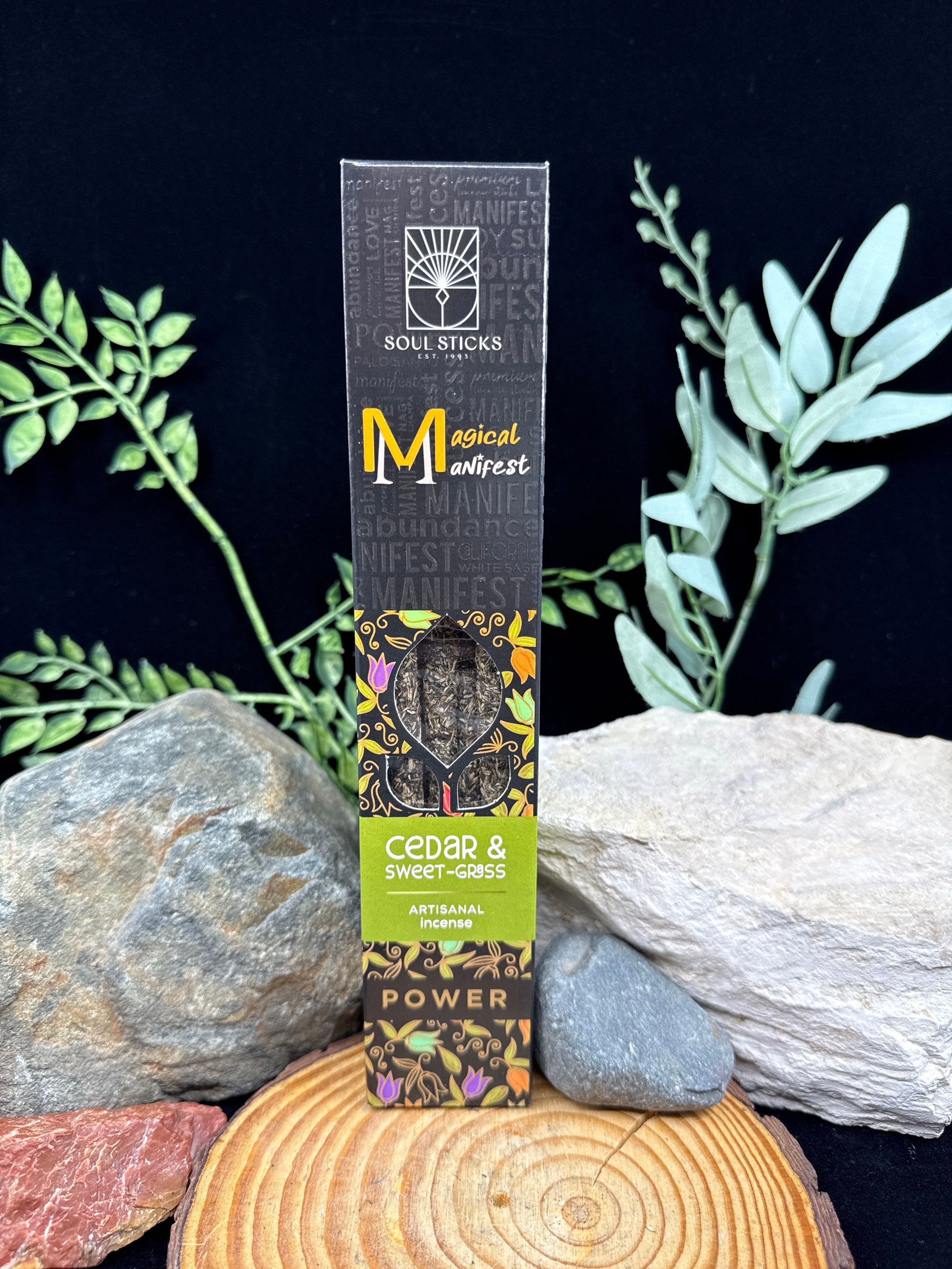 Magical Manifest Power Incense Sticks - Cedar and Sweetgrass