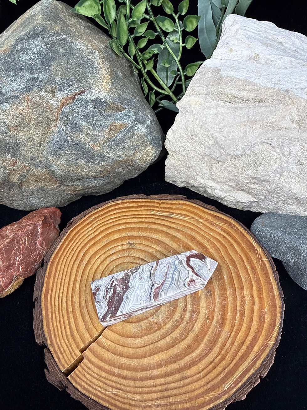 Thumbnail: Crazy Lace Agate Tower Point - Small