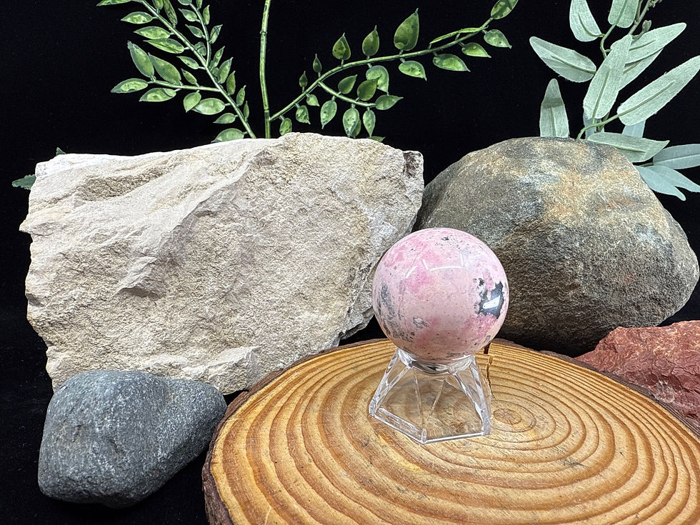 Thumbnail: Peruvian Pink Rhodonite Sphere - 2