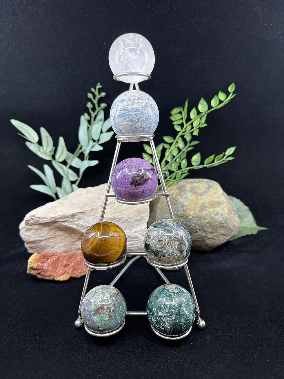 Thumbnail: Silver Metal Tree Sphere Stand