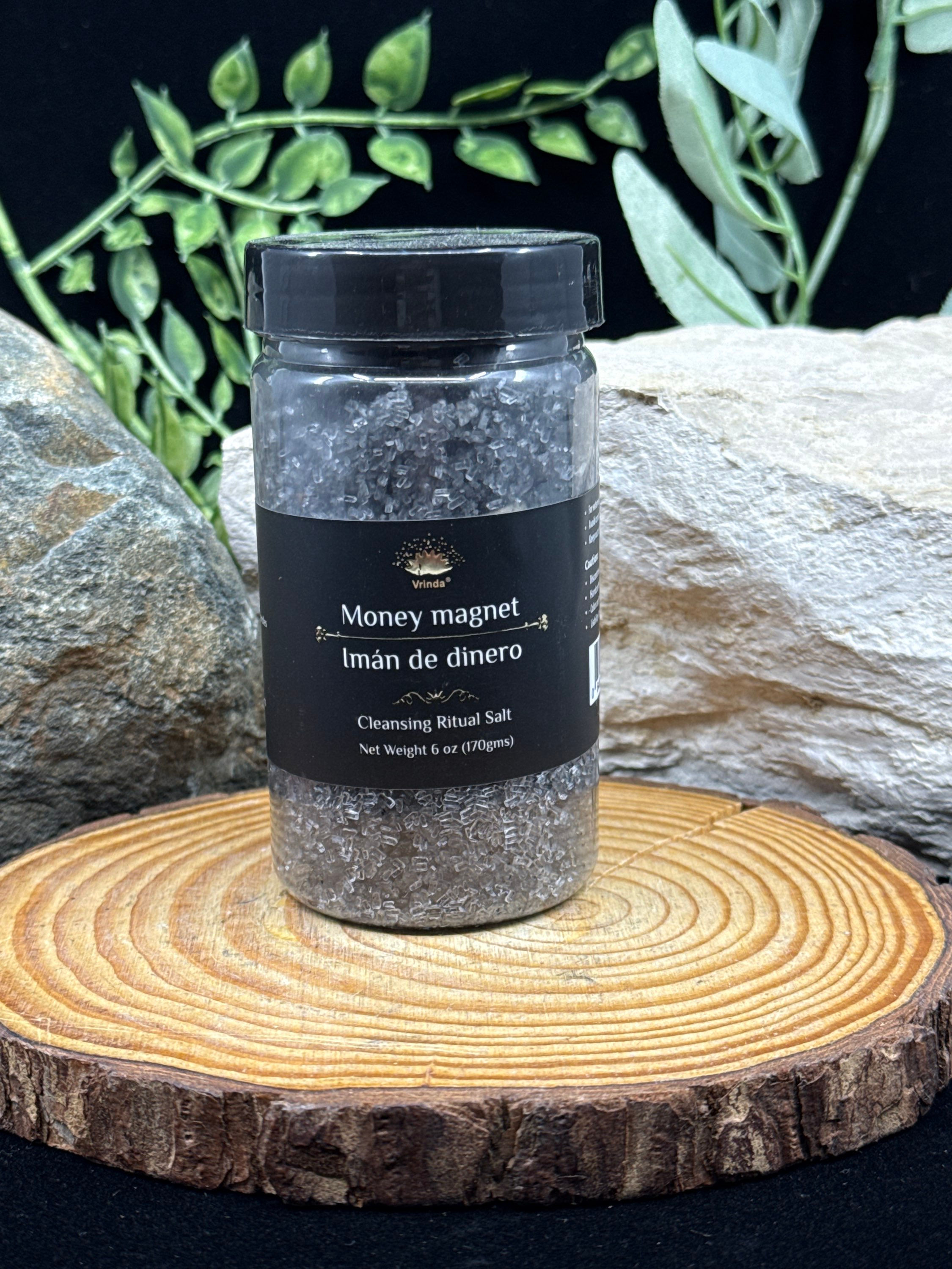 Money Magnet Ritual Salt with Herbs