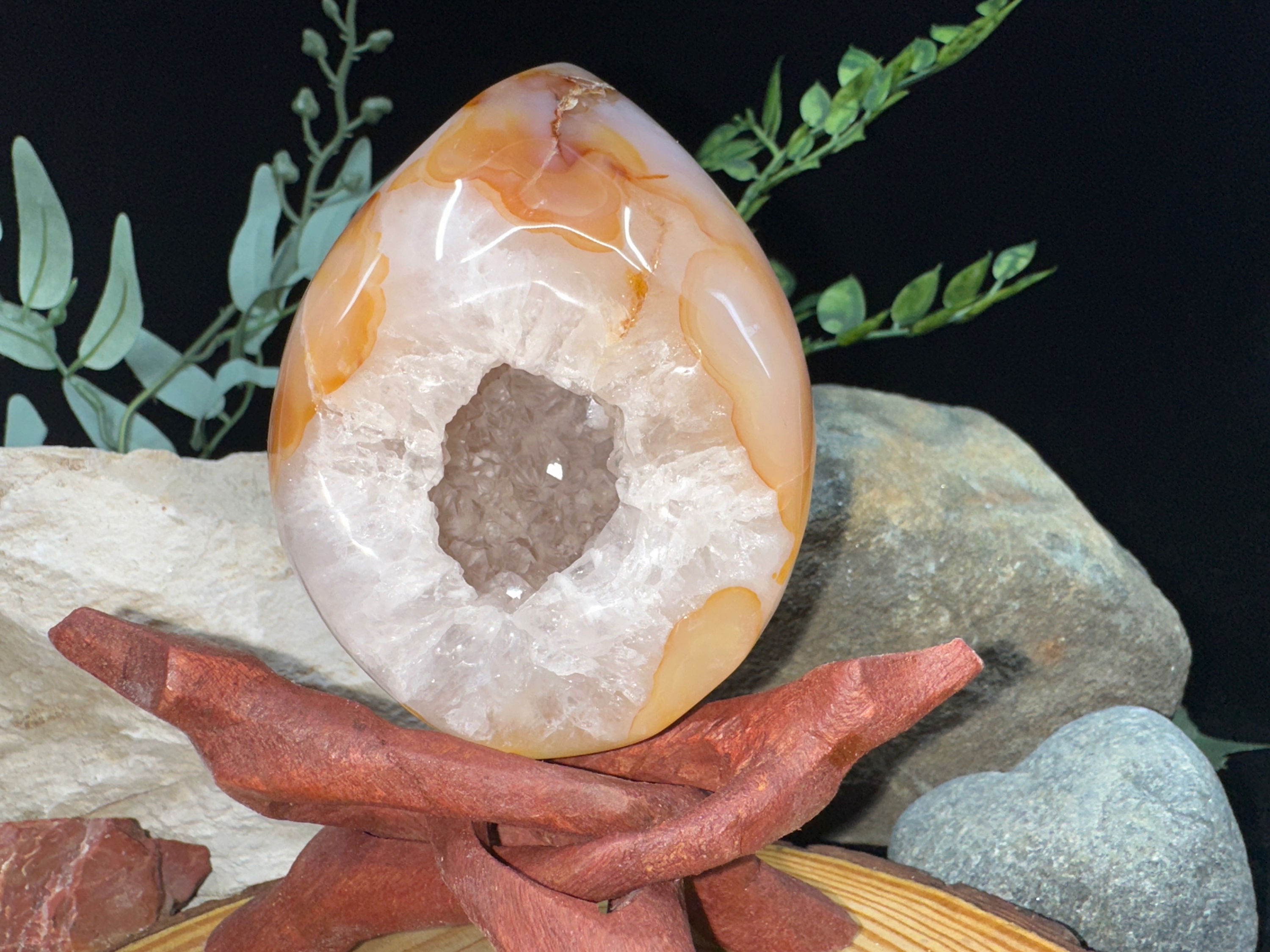 Agate Sugar Druzy Egg - 1