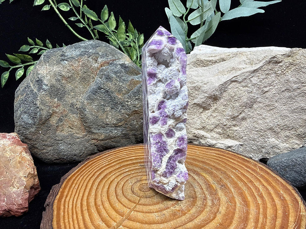 Thumbnail: Purple Root Raw Edge Fluorite Tower Point