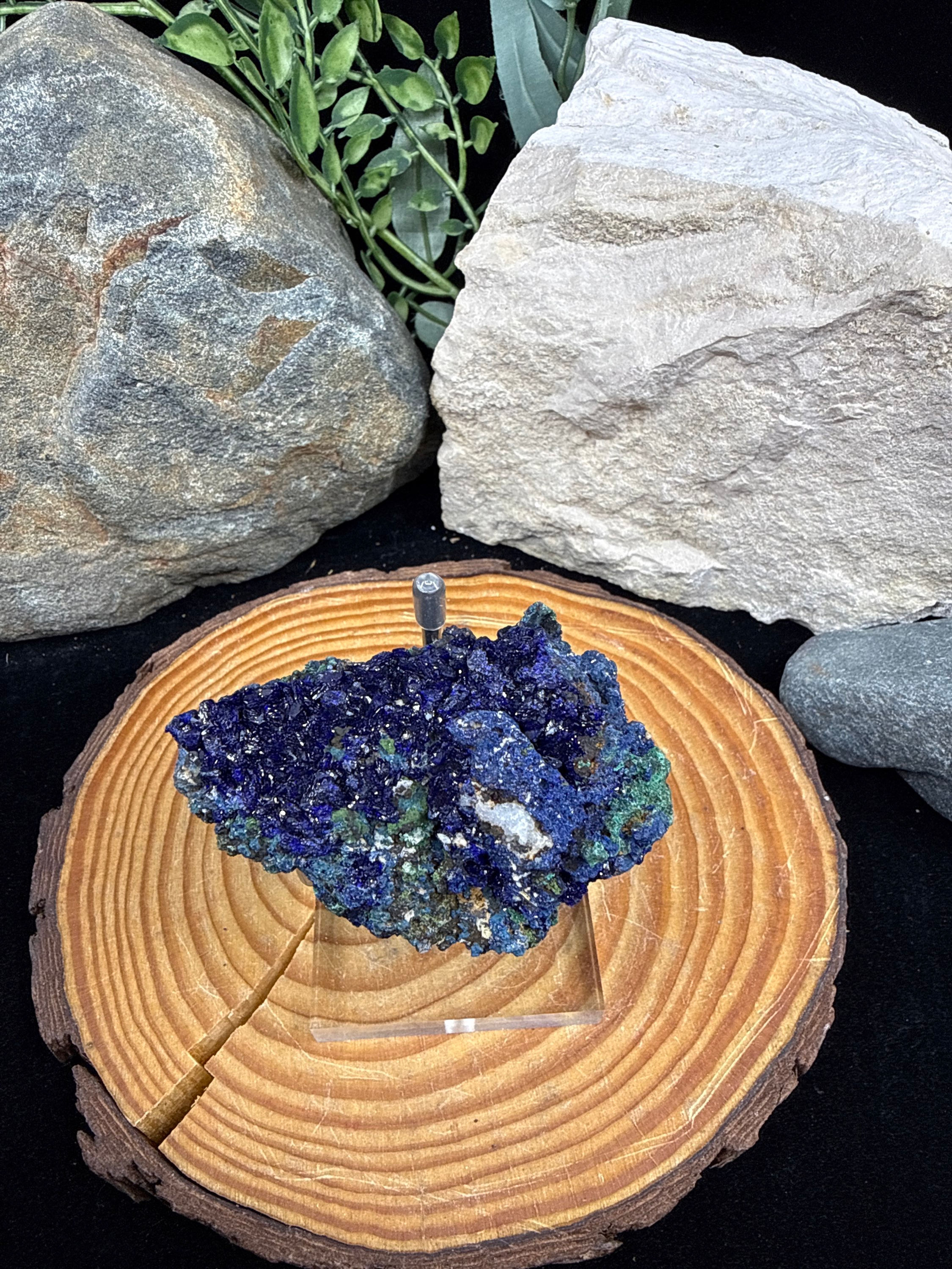 Azurite and Malachite Cluster Specimen - 3