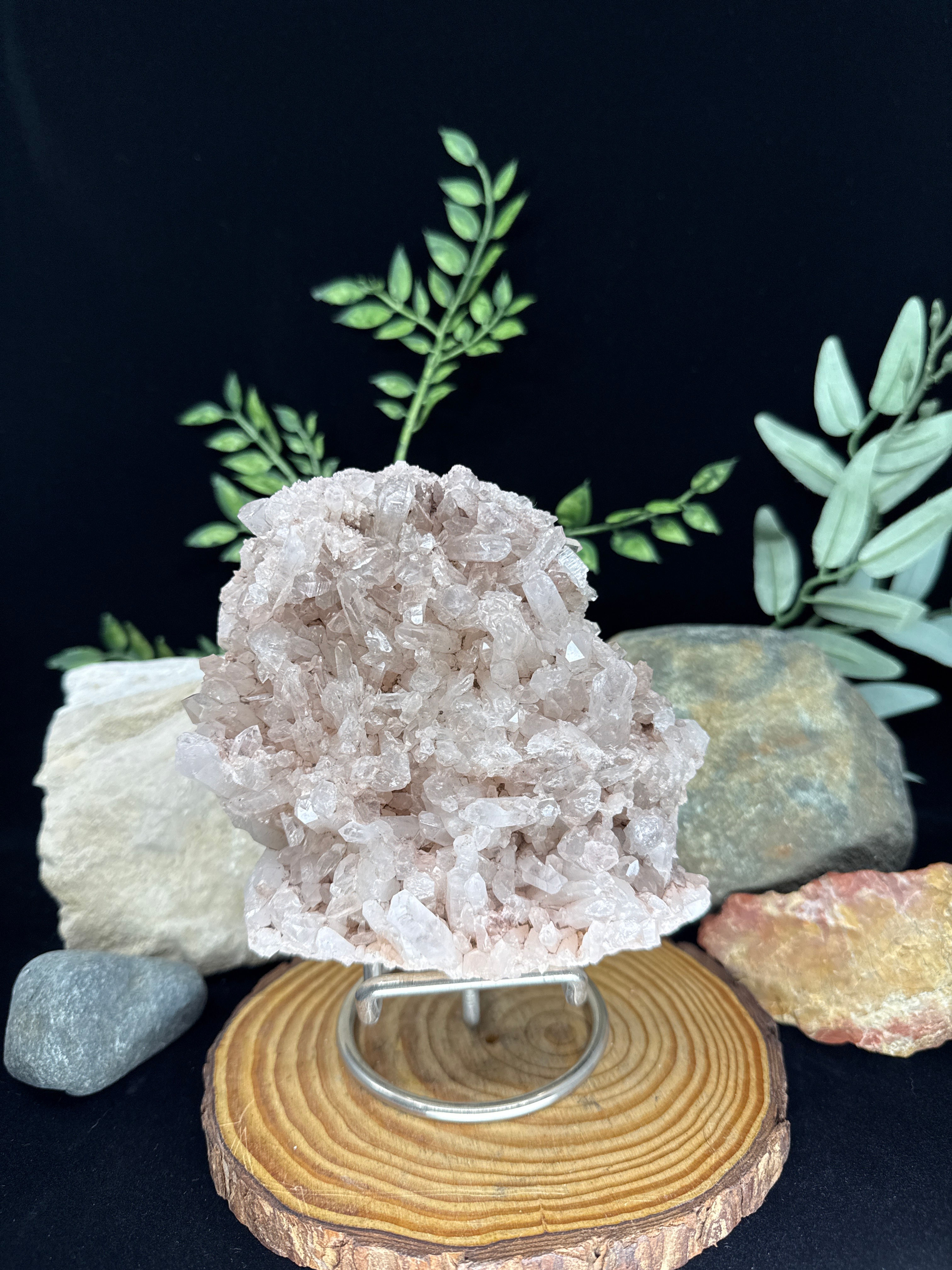 Lithium Quartz Cluster Specimen - Columbia