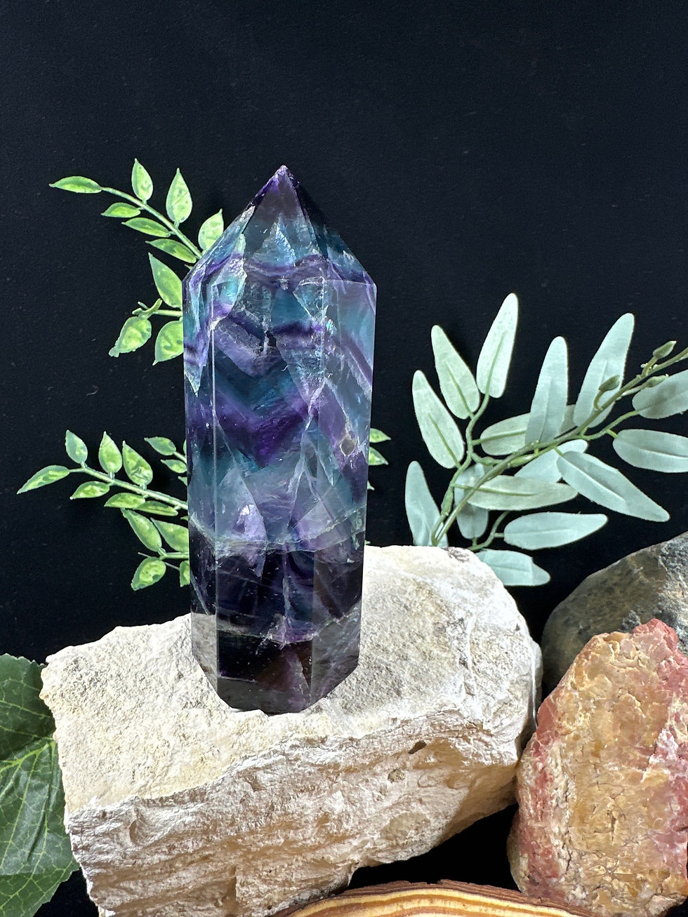 Rainbow Fluorite Tower - Large AA Grade - 2