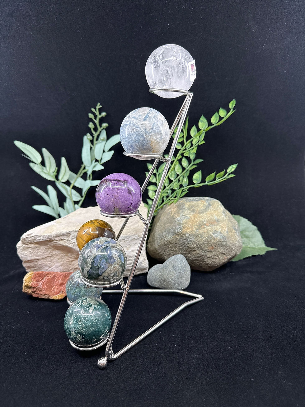 Thumbnail: Silver Metal Tree Sphere Stand