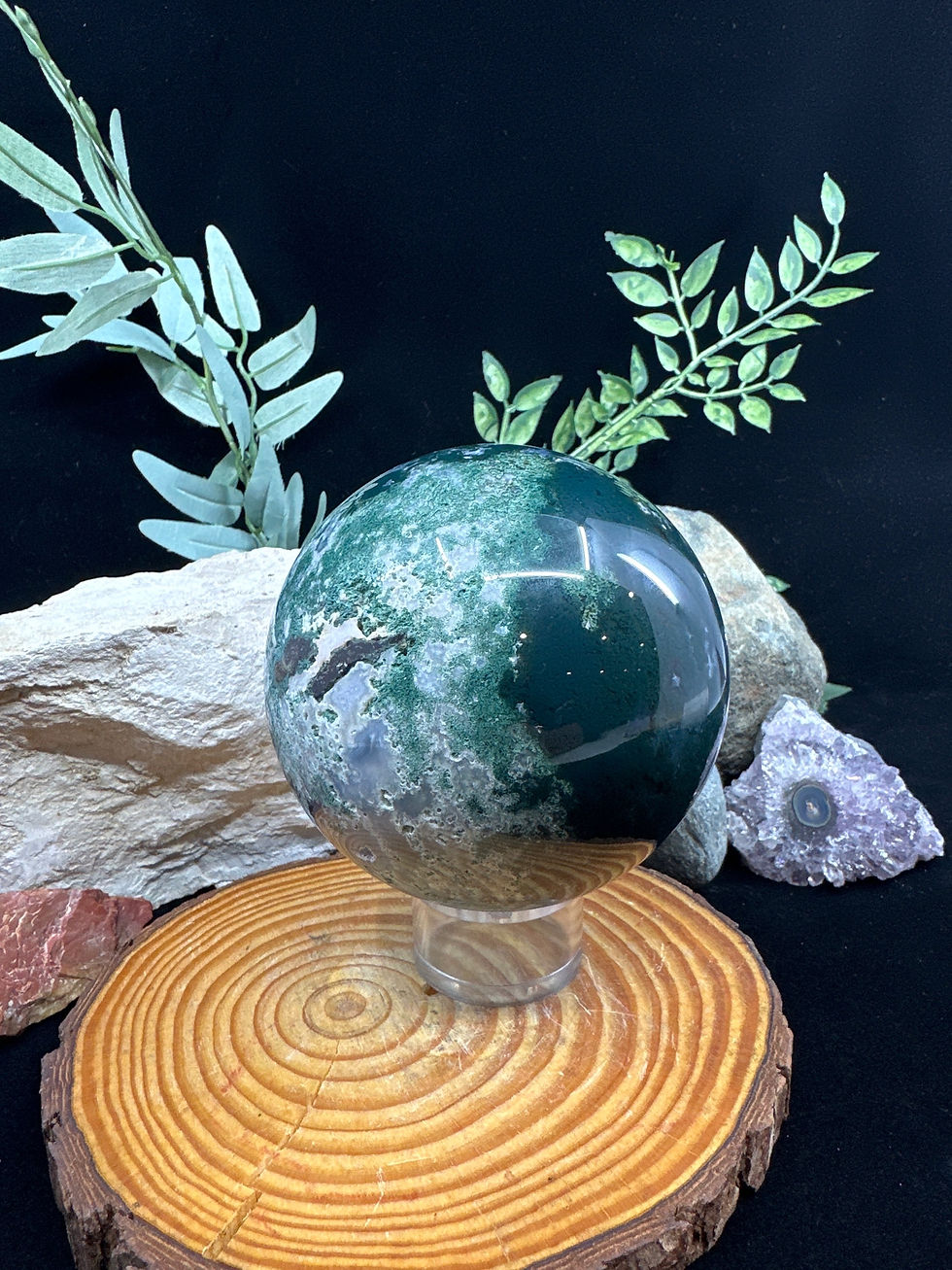 Thumbnail: Moss Agate Sphere - Large